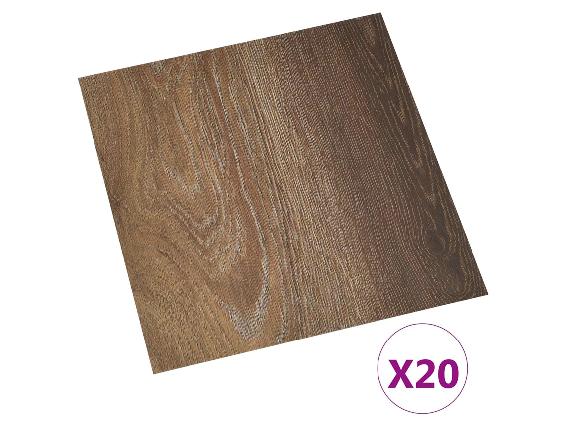 Pranchas de Piso MAISON EXCLUSIVE 30,5x30,5 cm 20 pcs de PVC (castanho)