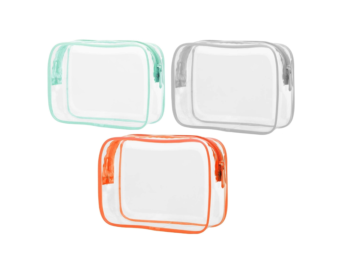 Bolsa de Higiene Transparente com Zíper para Viagem NEVEANCE