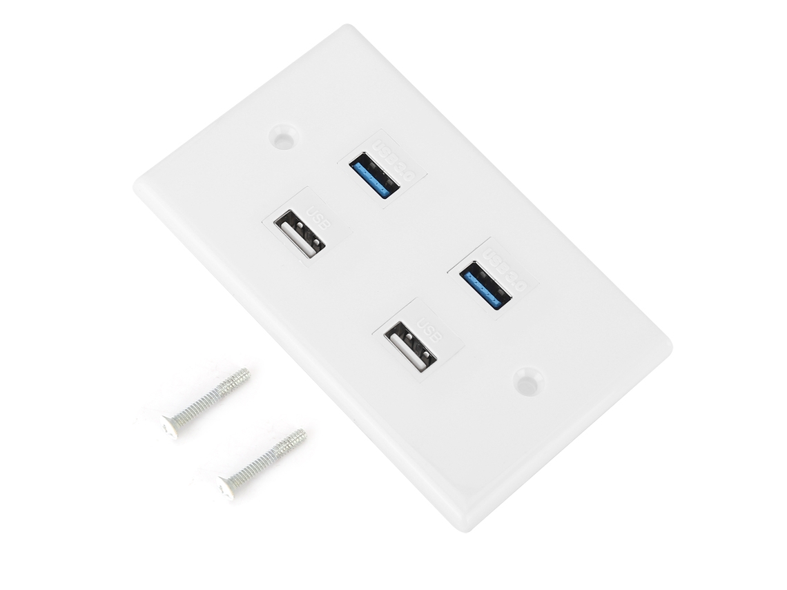 Painel De Informação Usb Laxiscreed Com 2 Portas Usb 2.0 E 2 Usb 3.0 Para Fácil Conectividade