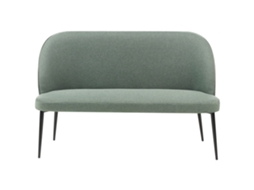 Sofá de 2 Lugares BELIANI Osby de Tecido Verde Claro 130x49x85