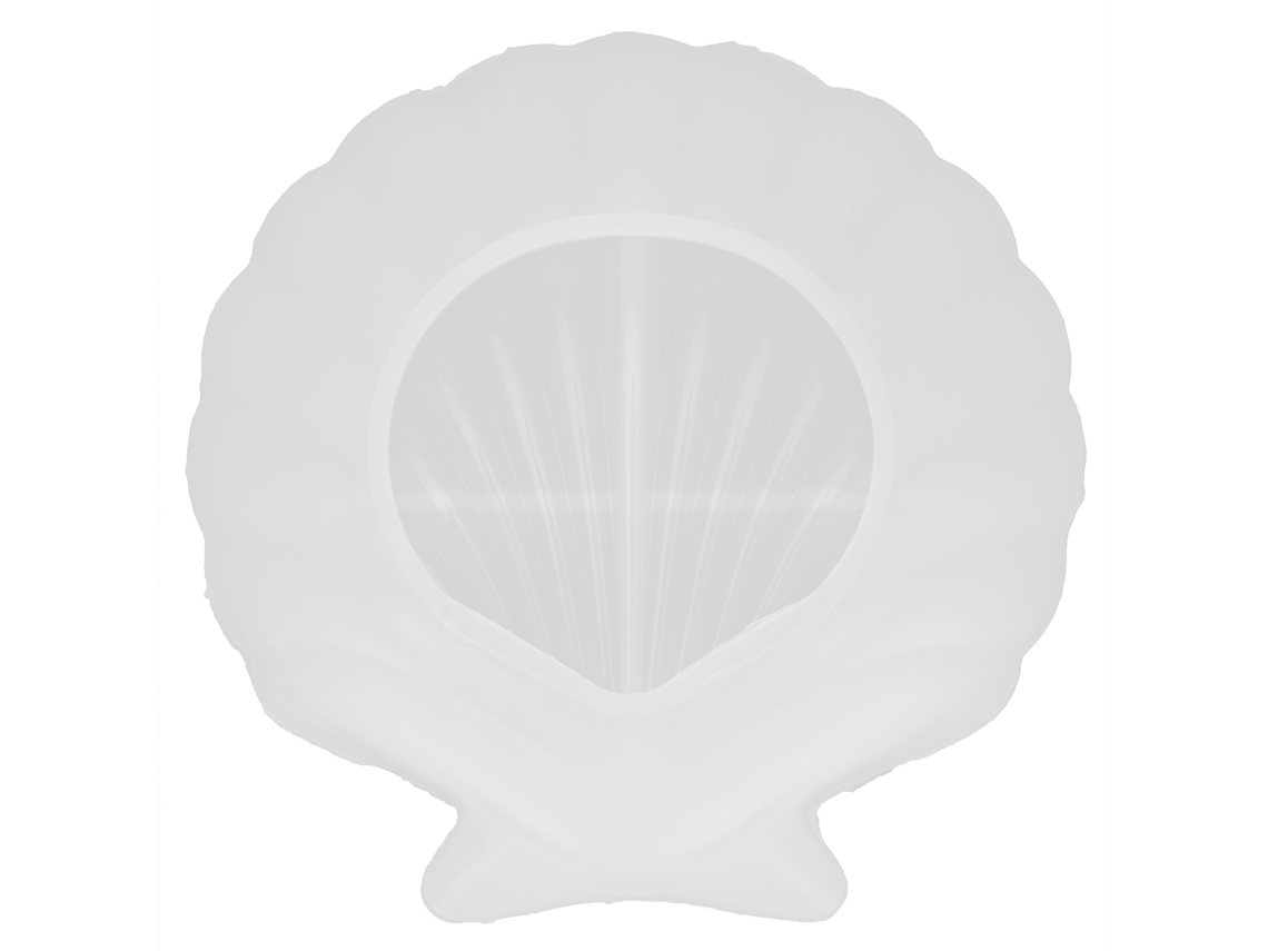 Molde de silicone para bandeja de joias com formato de concha para artesanato DIY e decoração de casa.