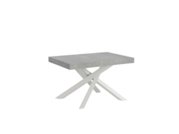 Mesa extensível 90x120/380 cm Volantis cimento branco