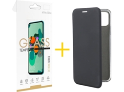 Capa e Película Apple iPhone XR SKYHE Flip Cover 1584 Preto