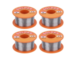 4 Peças De Fio De Estanho 1.8 Oz 0.02 Polegadas Ponto De Fusão 255℃ Alta Pureza Noclean Para Soldagem De Dispositivos Eletrônicos