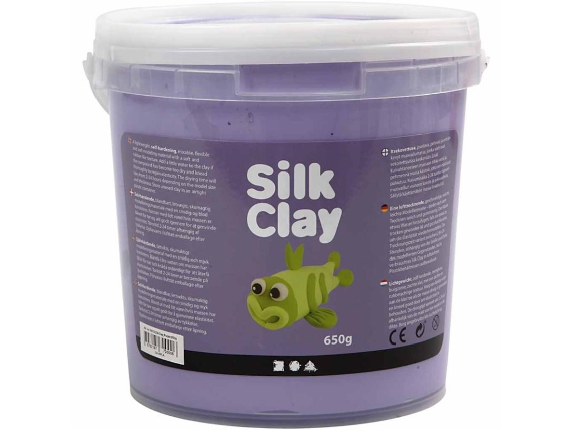 Argila De Seda Roxa, 650g. Silk Clay