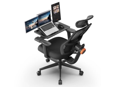 Magich003 Cadeira De Escritório Ergonômica E Lapd Removível Estação De Trabalho Desktop Cor Preta Newtral