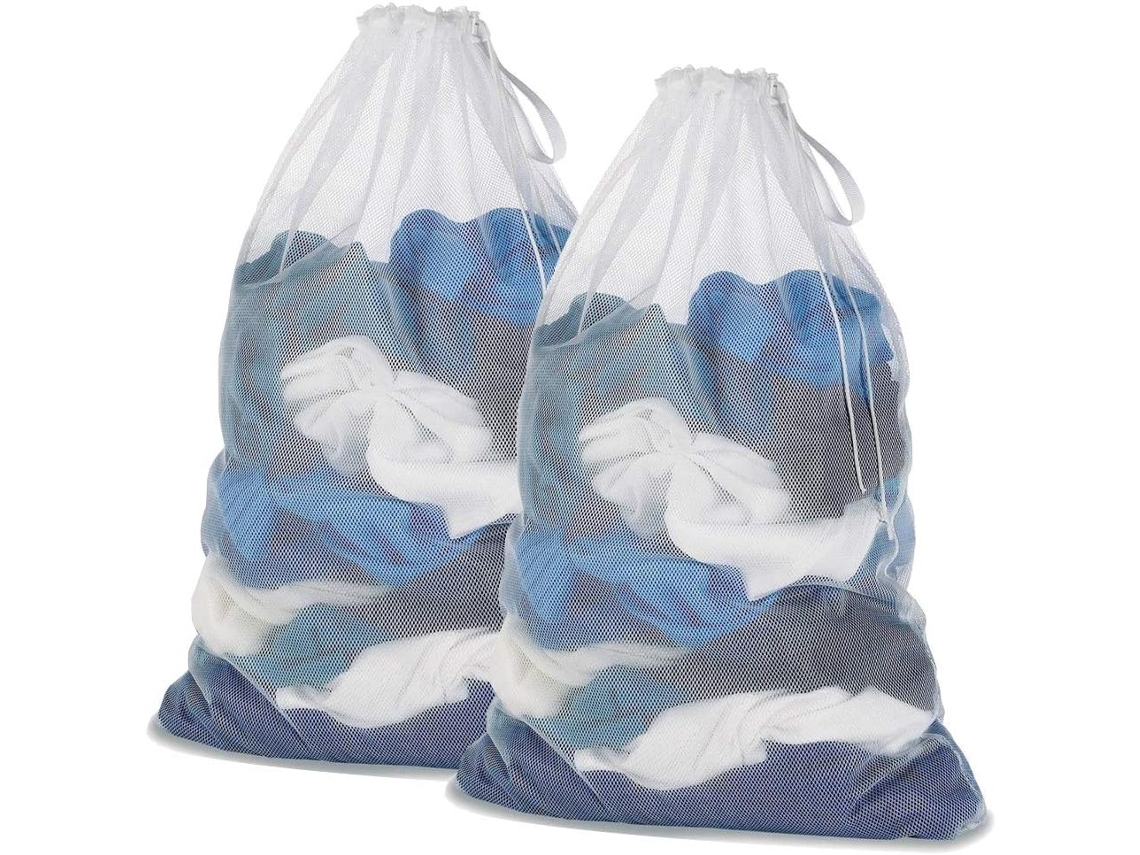 Saco para Roupa Suja, Conjunto com 2 Unidades, Branco BRILVIBERA