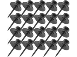Tachinhas decorativas Coheali em liga de zinco preto, multifuncionais e compactas, 30 unidades para pintura e fixação.