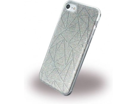 Capa em Silicone , Tribal, Apple iPhone 7, 8, Cinzento, 160422