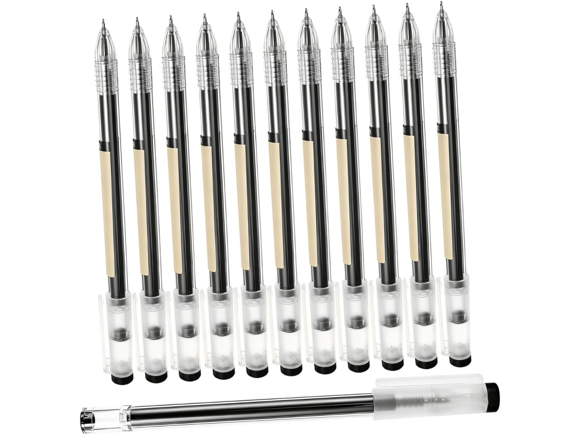 Conjunto De 12 Canetas Tinta Gel Com Ponta Completa, Instrumento