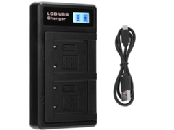 Portable Camera Battery Charger For Li‑40b Usb Camera Dual Charger With Lcd Display LAXISCREED