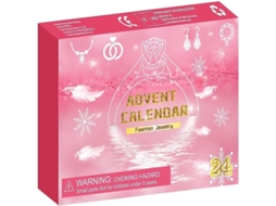 Calendário De Adviento Caja Ciega Natal 2025 Meninas Joias Anéis Colares Pingentes 24 Peças