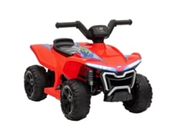 Quad Electric Child 6v Electric Car Kids 2,5km/h Velocidade para Crianças de 18 a 36 Meses 71 X 40,5 X 45cm Vermelho