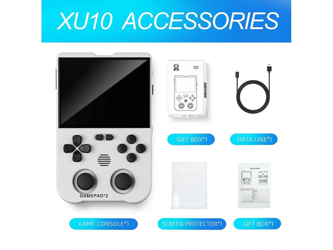 Novo Console De Jogos Portátil Xu10 2024 Com Tela Ips De 3,5, Bateria De 3000mah, Sistema Linux Integrado E Jogos Retrô. Hengjian