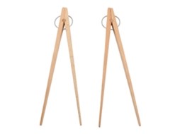 2pcs Pinças de Carvalho para Alimentos, Anti derrapante, Resistente ao Calor, para Cozinha, Churrasco, Pão