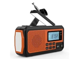 Rádio Solar Am/fm De Emergência Multifuncional Para Áreas Externas 373 Com Manivela, Versão Ue Olysi Shop