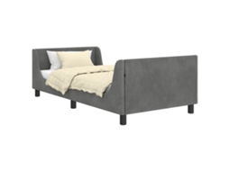 Estrutura de Cama Infantil com Cabeceira Cinza Escuro MAISON EXCLUSIVE