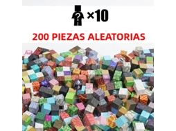 Conjunto De Mini Blocos De Construção Magnéticos (200 Peças E 10 Bonecos), Brinquedo Educativo De Construção Diy Para Crianças
