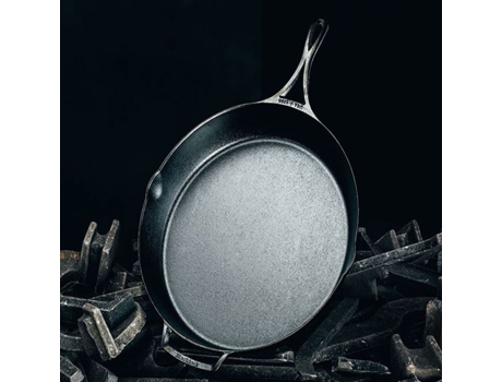 LODGE – Frigideira de Ferro Fundido de 26 Cm – Todas As Fontes de Calor – Coleção Blacklock – Fabricado Nos Eua