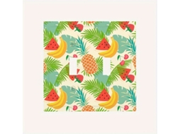 Placa De Parede Com Dois Interruptores De Frutas Tropicaisvayotoy