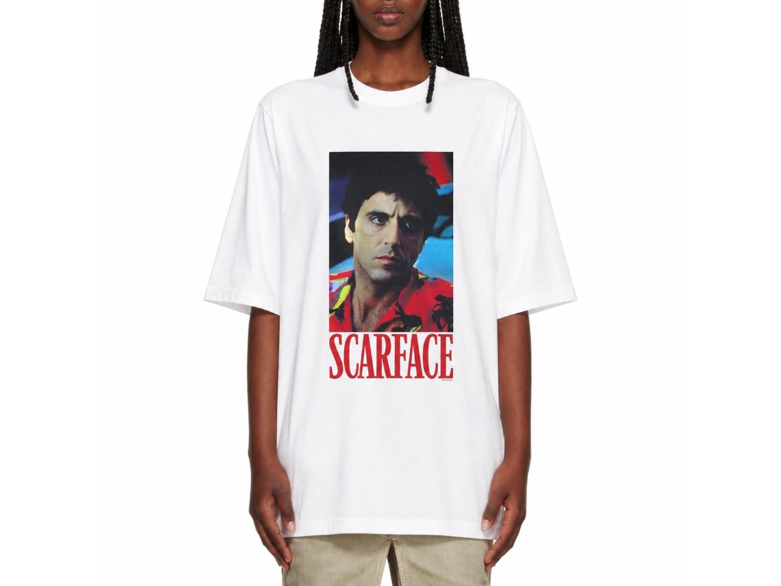 Rockinstone Scarface Movie Small White Adult T-shirt Size:l