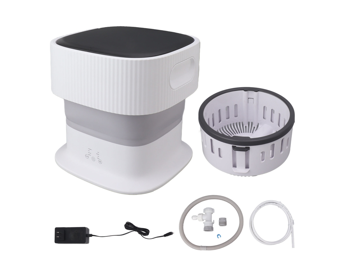 Máquina de Lavar Portátil, Dobrável, 1kg, Cesta de Drenagem, 60w LAXISCREED