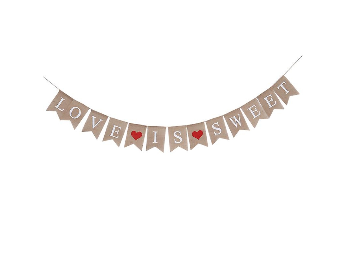 1pcs Love Is Sweet Banner Para O Dia Dos Namorados Allinless