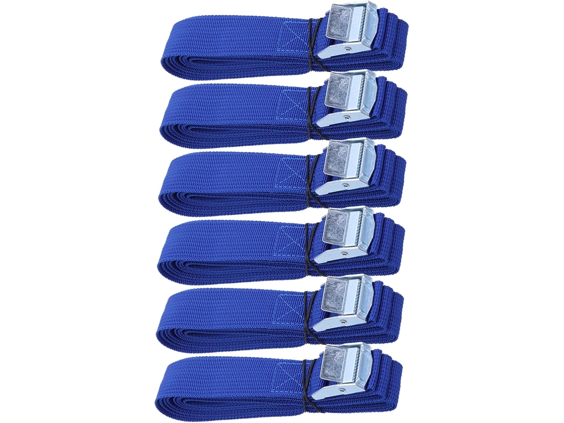 Conjunto De 6 Cintas Amarração Beavorty Com Fivelas Liberação Rápida, Cintas Antiderrapantes Racks De Teto Carros