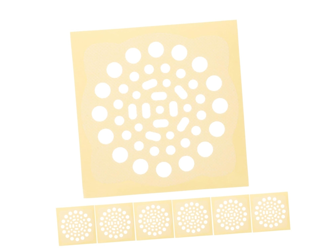 Conjunto De 4 Adesivos Descartáveis Anti-entupimento Para Ralo De Chuveiro