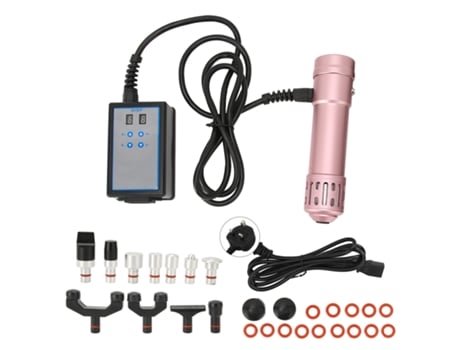 Máquina De Terapia Por Ondas De Choque Ed Com 11 Cabeças De Massagem Ajustáveis Dispositivo Extracorpóreo Dourado Rosa 100 240v Laopipfu