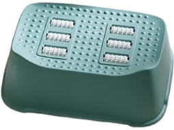 Apoio Pés Escritório Sob A Mesa Altura Ajustável Função Massagem Verde Branco