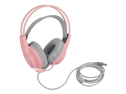 Fones De Ouvido Para Jogos Com Microfone Com Fio 7.1 Usb Head-mounted Headset Para Computador De Mesa Rosa H200
