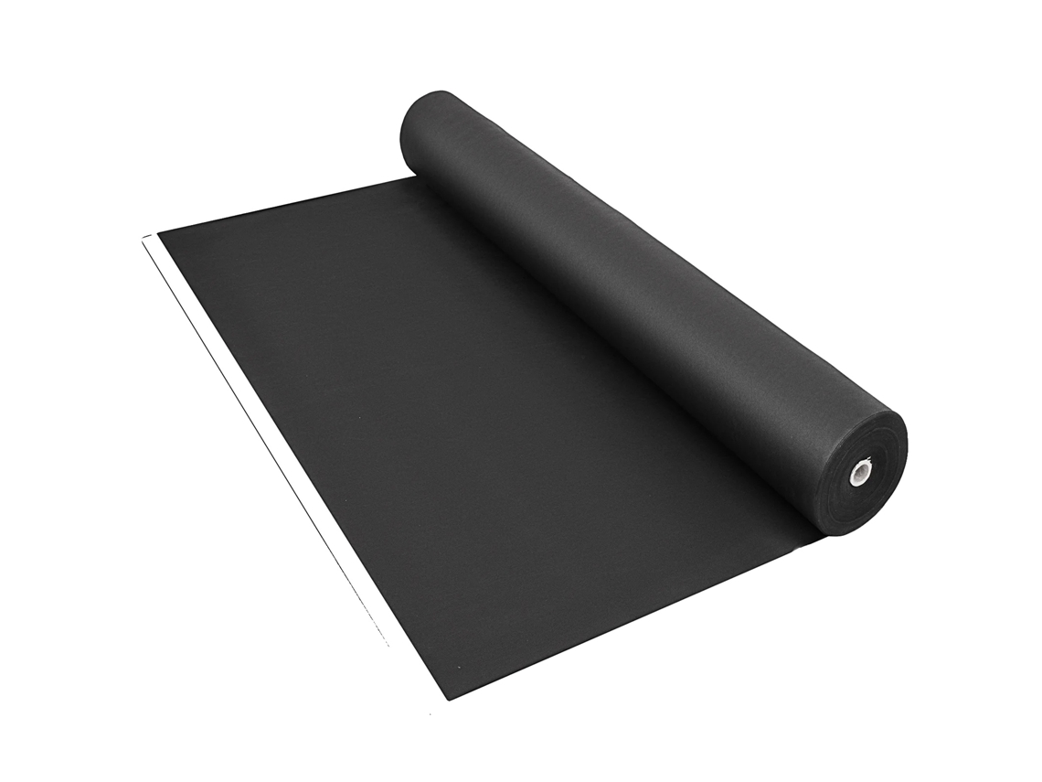 Tecido para controle de ervas daninhas, material durável, fácil instalação, preto, 6' x 300', OEM