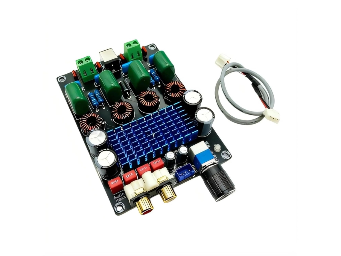 Placa SFUSHOS amplificadora digital, 2x100W, automotiva
