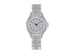 Relógio De Pulso Feminino Bs Bee Sister Fa1686 Com Corrente E Detalhes Em Diamante.