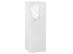 Vidaxl Suporte Para Guarda-chuvas Pedras Em Aço Branco