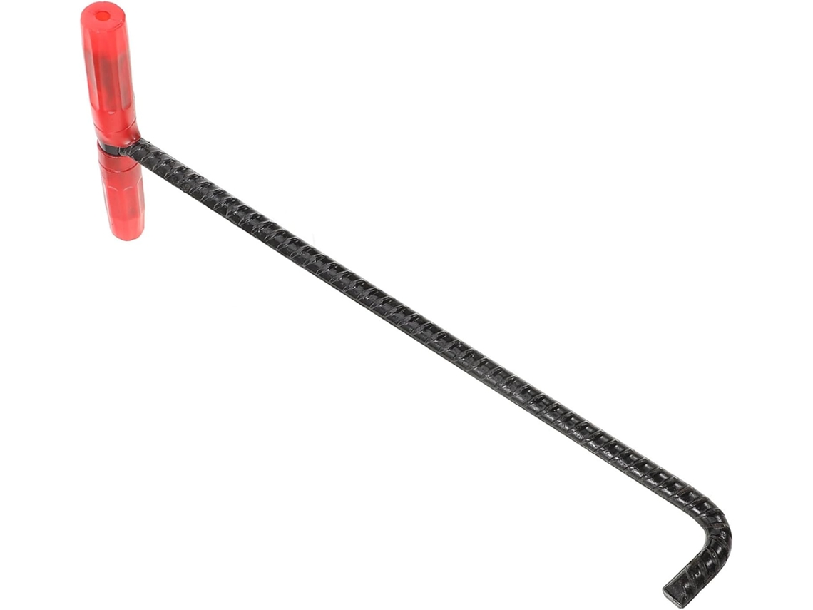 Gancho Tampa De Bueiro Reforçado 45cm Com Revestimento Borracha Antiderrapante, Extrator Manual Elevação E