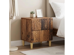 Vidaxl Mesa-de-cabeceira 2 Pcs Madeira Antiga 43 X 34,5 X 48 Cm