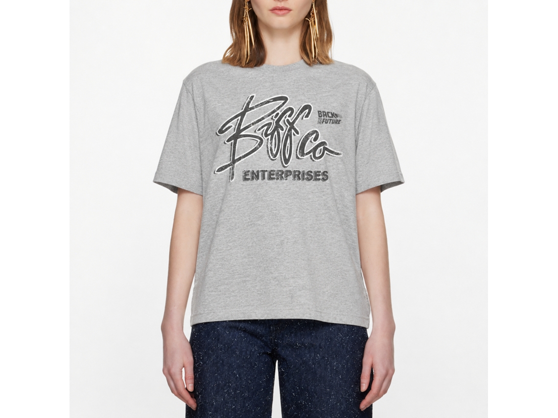 Rockinstone Back To The Future Movie Biff Co. Heather Gray Adult T-shirt Size:m