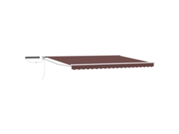 Conjunto 1 Toldo Elétrico Vidaxl Castanho Poliéster (4 X 2 M)