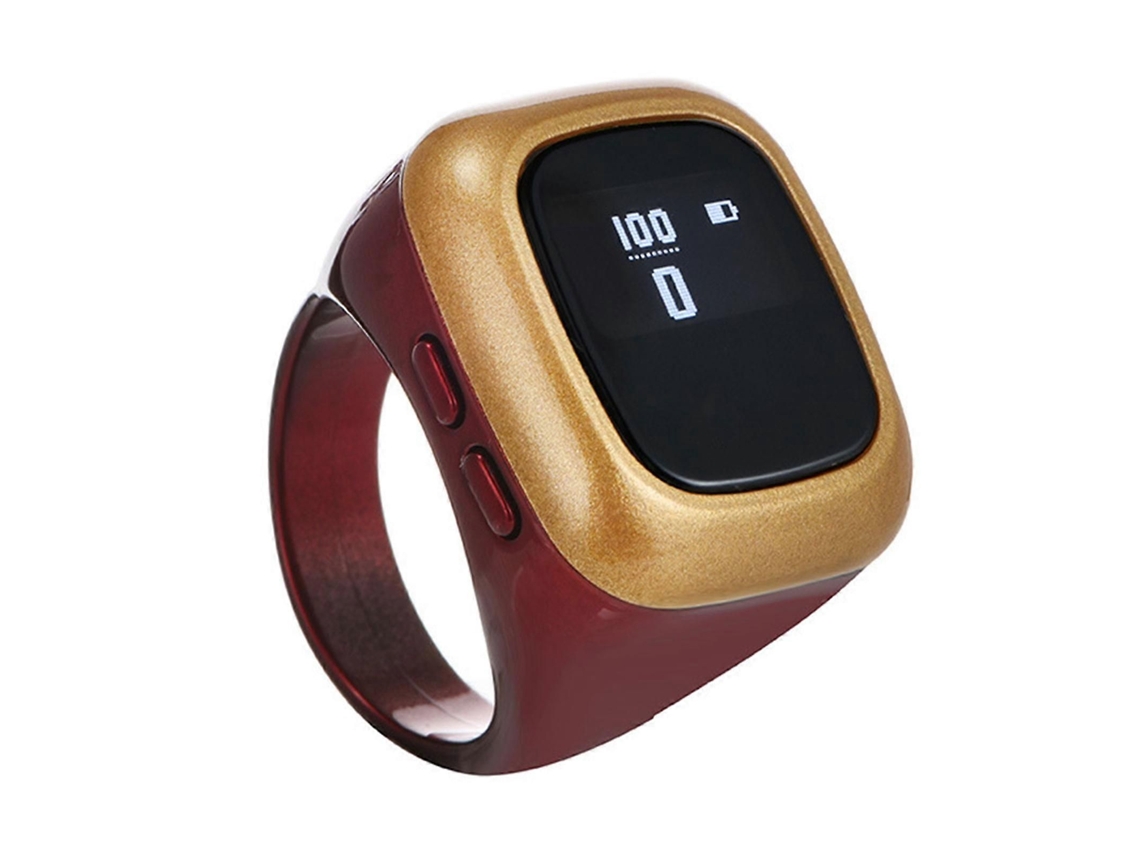 Ferramenta De Contagem Digital De 18mm Com Tela Oled Alertas Vibratórios Dispositivo De Contagem Conveniente Abs Para Atletas Idosos Claret