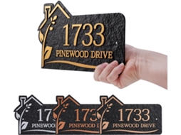 Placa de Endereço Personalizada, Placa de Endereço Personalizada Casa, Residência, Rua, Quintal, Jardim