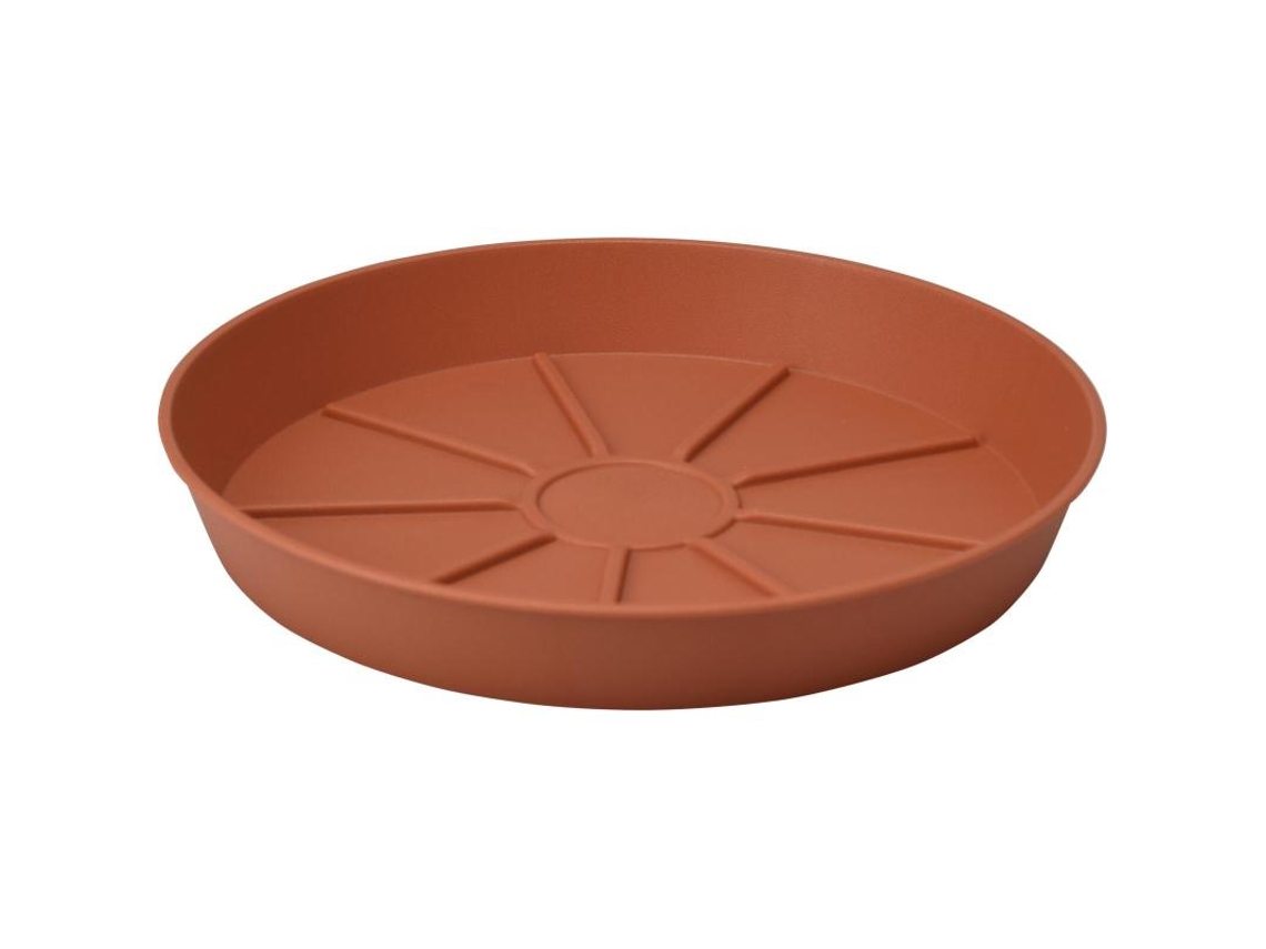 Pires para vaso de flores de plástico marrom IPAE-PROGARDEN de 18 cm