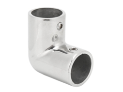 Conector De Tubo De Cotovelo 90 Graus Para Corrimão De Barco Em Aço Inoxidável 22mm Com Fixação Firme E Polimento Fino