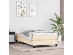 Vidaxl Colchão De Molas Ensacadas Infantil Firmeza Média 80x160 Cm Tecido Creme