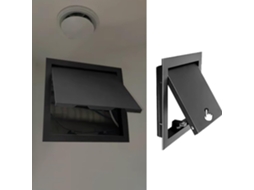 Pequena Porta De Acesso Para Válvula Corte Água, Painel De Acesso Magnético Preto Para Drywall, Tampa De Parede Para