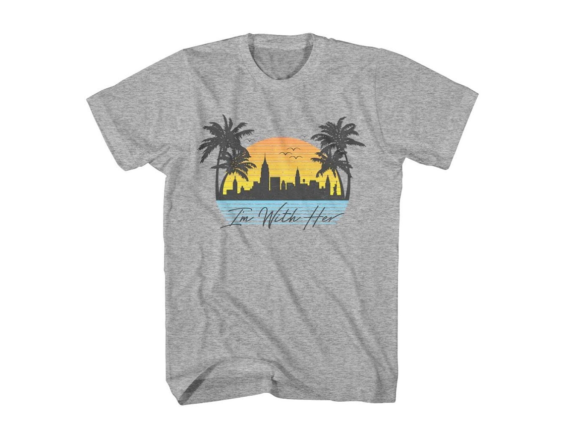 I'm With Her Sunset T shirt ROCKINSTONE Unisex Adults Best Sellers Size:xl