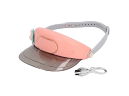 Chapéu Visor com Ventilador Sem Lâmina Rosa Conejo Estrela