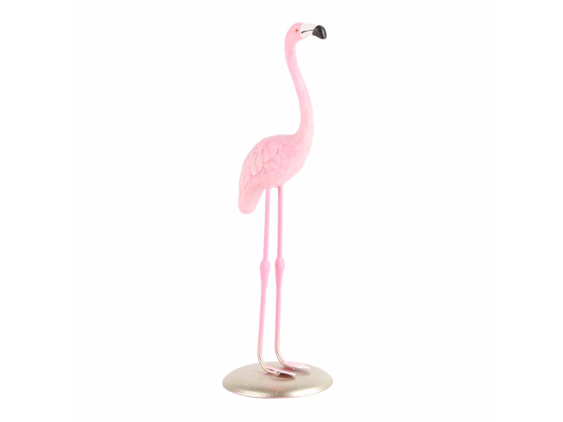 Adorno Flamingo Rosa De Resina Para Mesa E Decoração