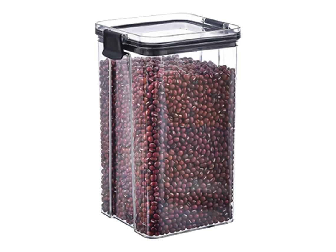 Latas Herméticas Transparentes Pet 1300ml para Cereais e Alimentos Secos | S/MARCA